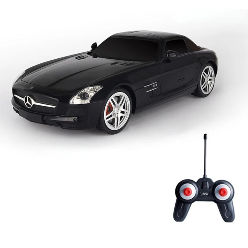 RASTAR RC Car Licensed Mercedes-Benz SLS AMG 1:24 Scale Remote Control Car-Black - Image 3 of 4