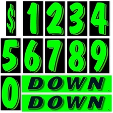 Vinyl Number and Down Slogans  Decals Car Lot Windshield Pricing Stickers