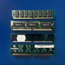 Vintage Lot Of (4x) 72 pin SIMM RAM Memory Modules Sticks - Mixed Lot