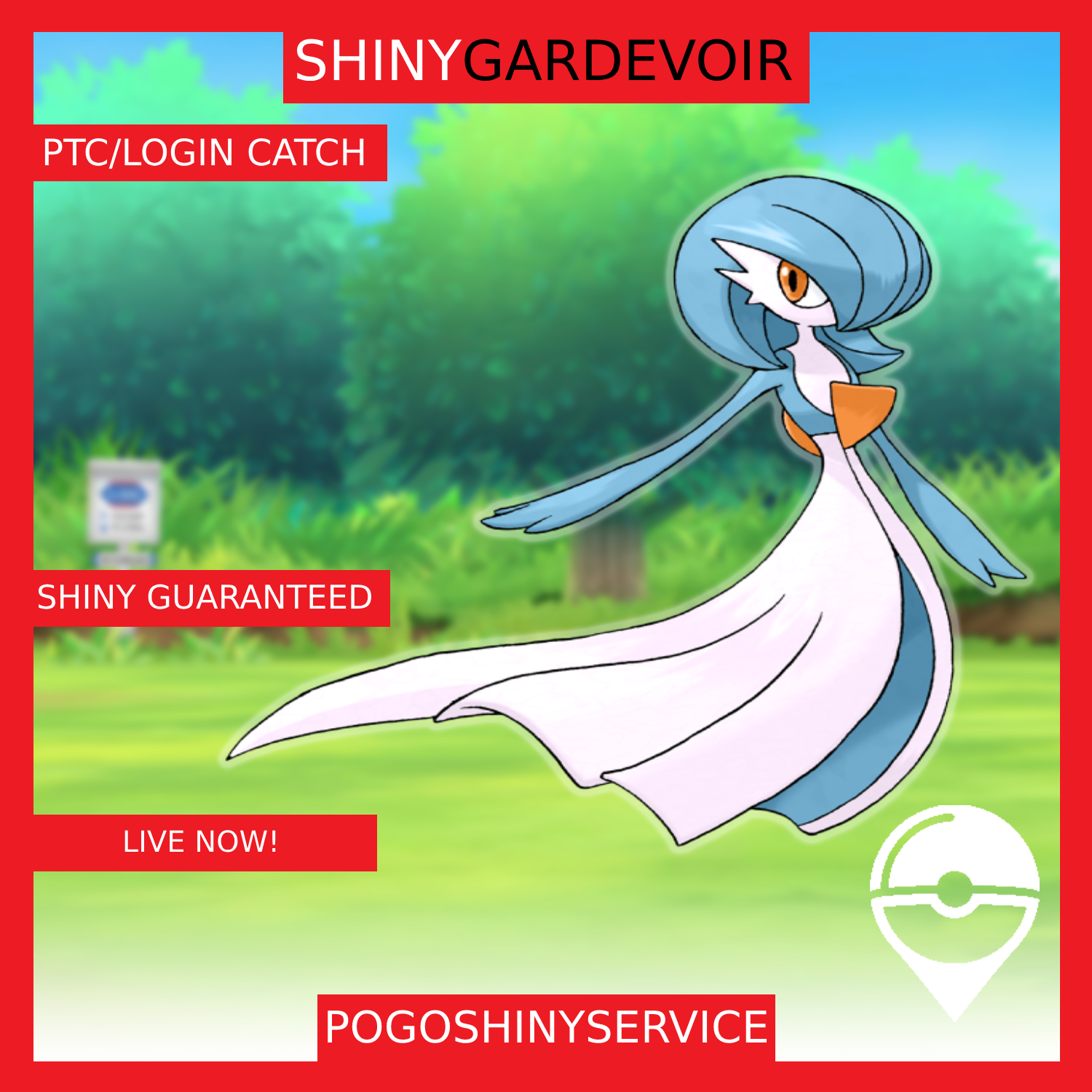 Pokemon Go - Shiny Gardevoir - PTC option