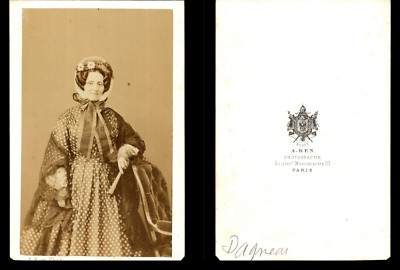 Ken, Paris, Madame Dagneau Vintage Albumdruck CDV.