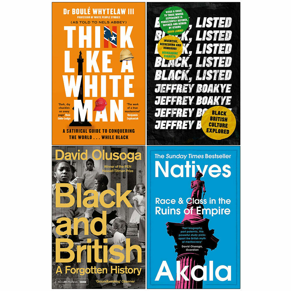 Black listed, Natives, Black & British, Think Like 4 Books Collection Set PB NEW