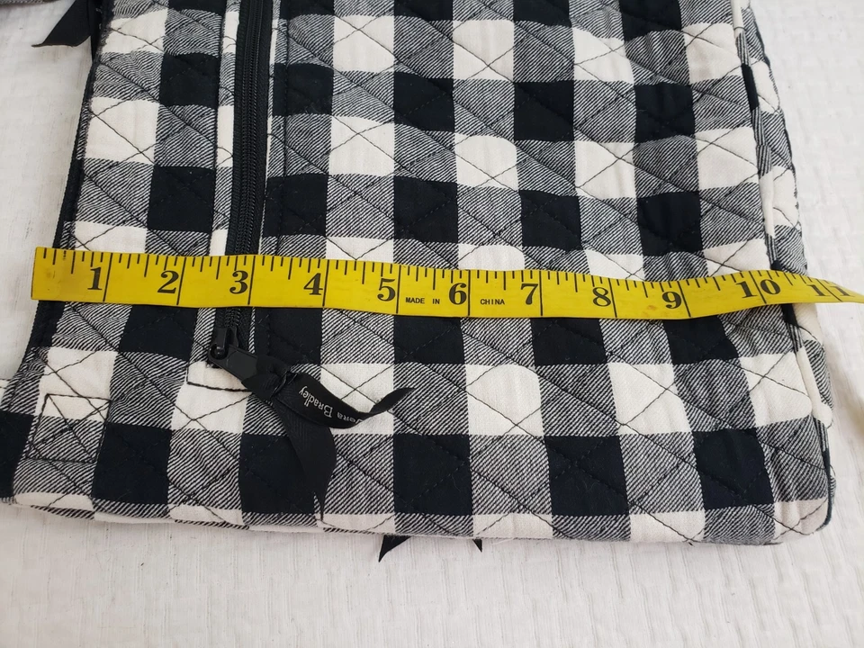 (55) Bolso Bandolera Vera Bradley Hipster Mujer Perla Cuadros Búfalo Acolchado Foto 2 de 4