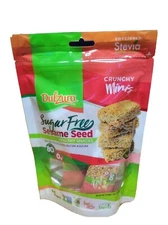 (1 PK-5.8 oz) Dulzura Sugar Free Sesame seed Candy Crunchy Mini Vegan Ajonjoli