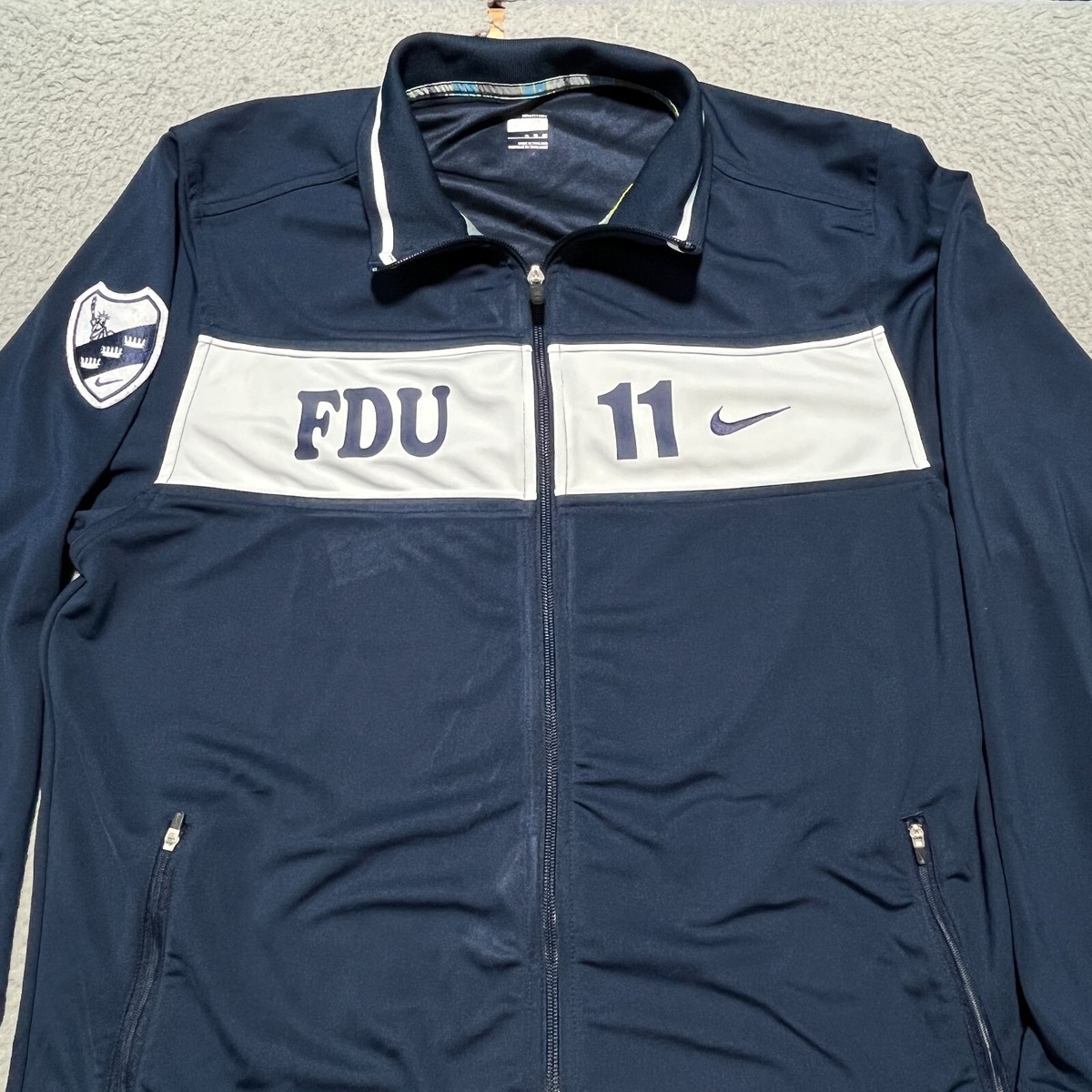 Fairleigh Dickinson Knights Track Jacket Mens XL Blue Nike