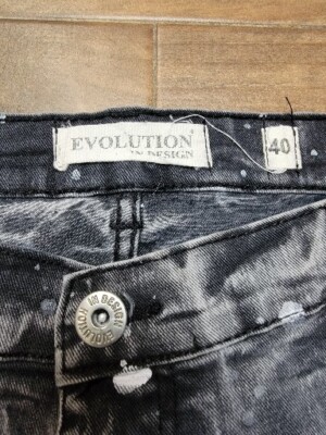 00s Evolution in design 40 inch グレー sk8 Evolution In Design Denim Shorts Distressed/Splattered Sz 40 | eBay
