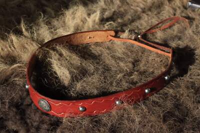 Leather Hat Band with 1930s Native American Button (Big Eagle)