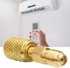 R410A Adapter, A/C 1/4Inch Male to 5/16Inch Female Saes Adapter, Fit for R410A M