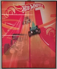 2022 Hot Wheels Lenticular Wall Sign by Open Road Brands 13x16 Room Decor Plaque