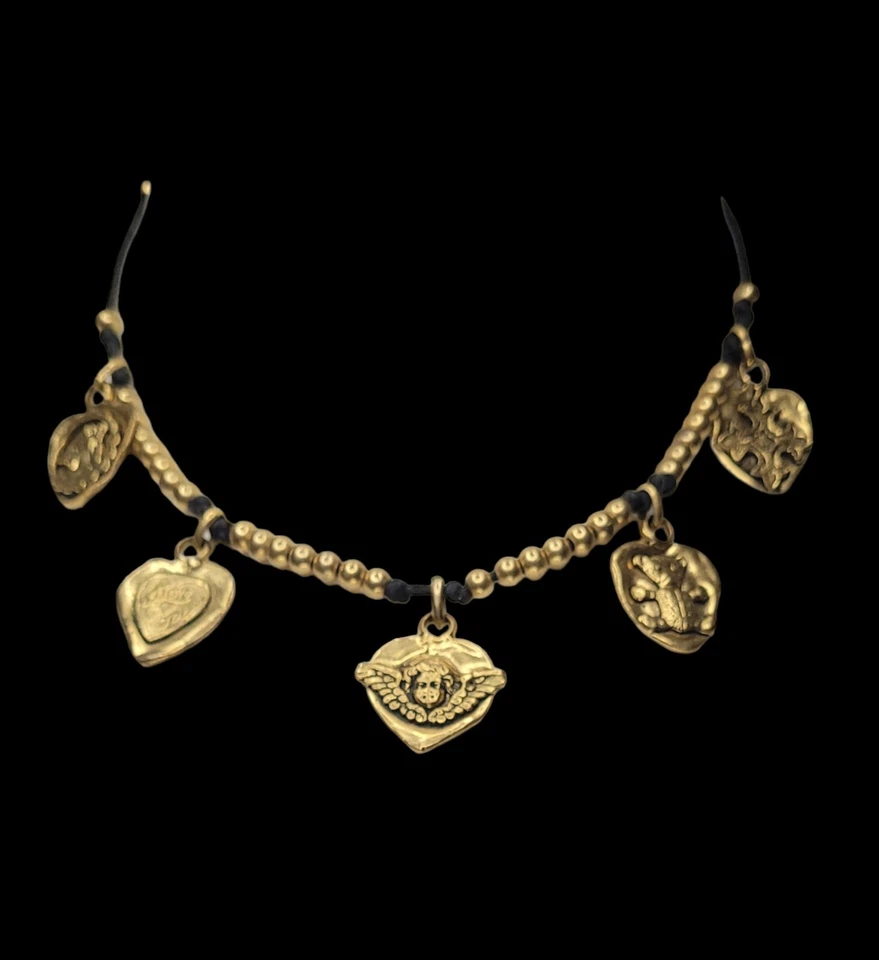 Reminiscence Zoe Coste collier, Ysl style, coeur breloques angel  - Photo 2/4