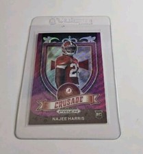 2021 Prizm Draft Picks Najee Harris #172 Crusade Purple Wave Prizm Rookie    A22