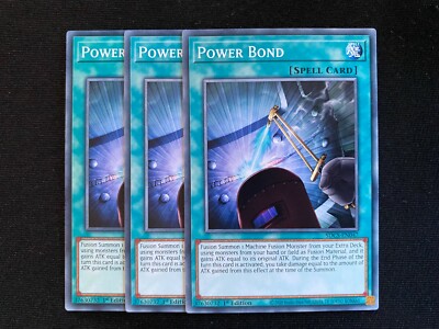 3x SDCS-DE047 Power Bond NM Common 1. Auflage - Yu-Gi-Oh! Karte