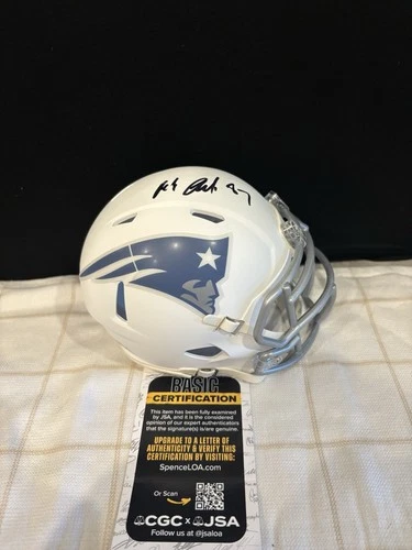 Rob Gronkowski Signed New England Patriots Rivalries Collection  Mini Helmet JSA