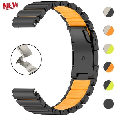 Für Samusng Galaxy Watch 3 45mm 46mm Gear S3 2 Titan Metall Armband Uhrenarmband