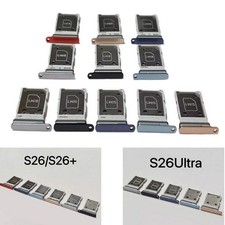 Dual SIM Card Holder Replacement SIM Card Tray For Samsung Galaxy S26/S26 Ultra