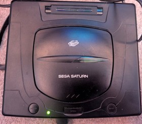 Sega Saturn MK-80000A Console Bundle | 3 Controllers, 5 Games (Utena w/ Cards)