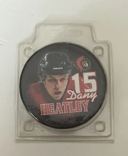 DANY HEATLEY #15 OTTAWA SENATORS PLAYER PUCKS NHLPA NHL PUCK VICEROY MFG. 🇨🇦