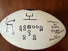 MIKE SIANI OAKLAND RAIDERS SB XI CHAMPS Rare Handwritten Lamonica TD Pass! SWAU