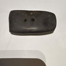 Native American Pre-1600 Double-Holed Stone Artifact Handmade US