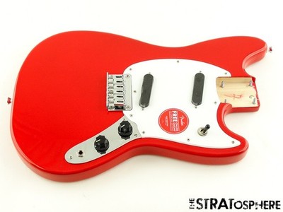 Fender Squier Sonic Mustang Series LOADED BODY Guitar Parts Ceramic, Torino Red