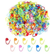 Colorful Plastic Stitch Markers Set 500 pcs for Knitting and Crochet 22 x 12