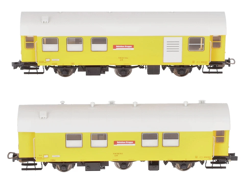 Piko 55918 HO Scale DB AG 2-Car Workshop Trolleys w/Sound LN/Box - Image 2 of 4