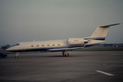 Dia N2610 Gulfstream II Flugzeug Planespotter 35mm ger. OP-K11-3