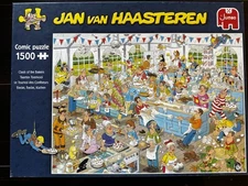 CLASH OF THE BAKERS Jumbo Puzzle Jan Van Haasteren 1500 Piece ALL Numbered