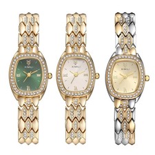 JewelryWe Women Snake Scale Bracelet Watch Removable Link