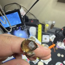 Sterling Silver .925 Oval Brown Opal Prong Se...