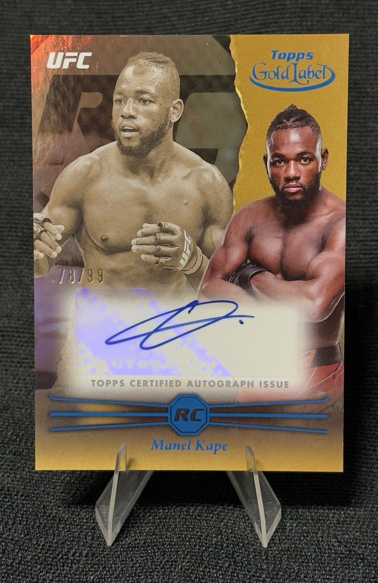 UFC マネル・ケイプ 50シリ直筆サインカード パッチオート Topps Manel Kape - 2024 Topps Gold Label UFC Rookie Auto RC Blue