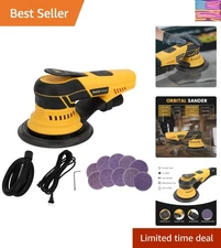 Lightweight 350W Random Orbital Sander with Speed Control & 12-