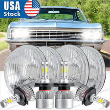 6000k For 1966-1976 Chevrolet Caprice 5 34 5.75inch Glass Led Headlight Hilo 6000k For 1966-1976 Chevrolet Caprice 5 34 5.75inch Glass Led Headlight Hilo