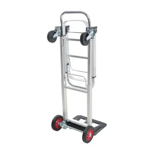 2 In 1 400Lbs Heavy Duty Aluminum Hand Truck Folding Dolly Cart Portable Trolley