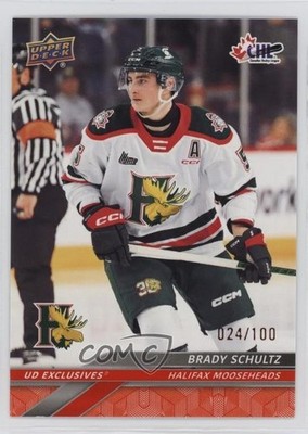 2024-25 Upper Deck CHL Exclusives 24/100 Brady Schultz #282 10x3