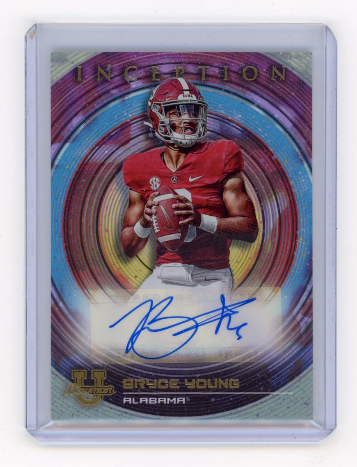 2022-23 Bowman University Inception BIA-BY BRYCE YOUNG RC Auto