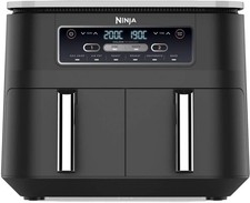 Ninja AF300UK Dual Zone Air Fryer Digital 7.6L Dishwasher Safe Baskets Black
