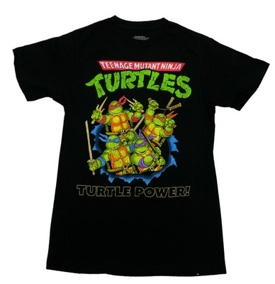 #ad #ad Teenage Mutant Ninja Turtles New Adult T Shirt TMNT Blue Hole Turtle Power $26.98
