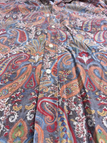 Vintage R&G NEW YORK LONDON ROBERT GRAHAM MEN'S SHIRT SIZE L - Picture 2 of 5