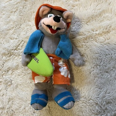 Chuck E Cheese 2002 Limited Edition Surfer Chuck E 11 Zoll Plüsch Maus Puppe Neu Vintage