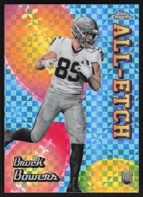 2024 Topps Chrome #CAE-BB BROCK BOWERS All-Etch X-Fractor RC Rookie Raiders