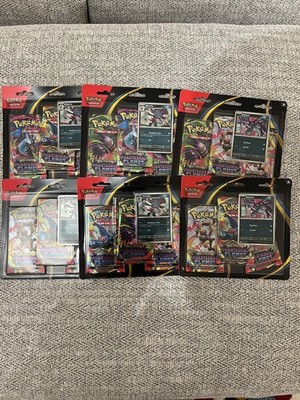 Pokemon TCG Mega Evolution Phantasmal Flames Triple Blister Pack 6x NEU SEALED 