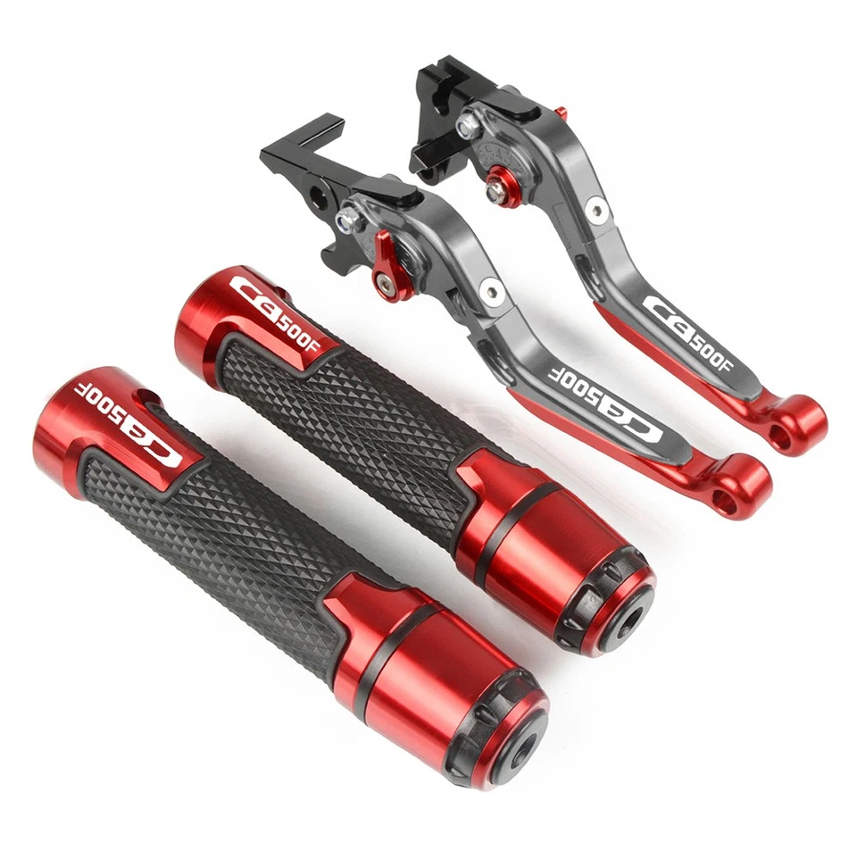 Brake Clutch Levers & Handlebar Grips Hand Bar Set for Honda CB500F 2013-2018 Foto 3 de 4