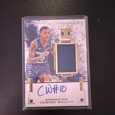 2025 Panini Elegance Courtney Williams Minnesota Lynx/49 Patch Auto WNBA #EJA-CW