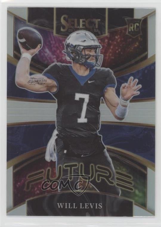 2023 Panini Select Draft Picks Future Silver Prizm Will Levis #FUT-4 1k9e