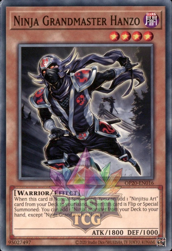 Ninja Grandmaster Hanzo OP20-EN016 Ultra Rare Yugioh Card-image