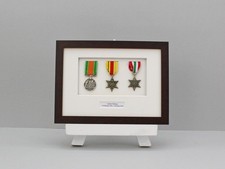 Personalised Military Medal display Frame for Three Medals