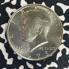 1975 U.S. Kennedy 50 Cents Daniel Carr Fantasy Overstrike Lot#OV1711 Silver!