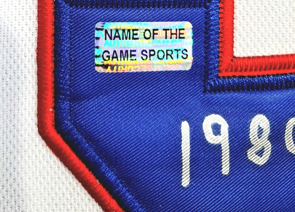 Camiseta deportiva de hockey Miracle On Ice 🇺🇲 firmada por Mark Wells 1980 EE. UU. ¡RARA! Foto 4 de 4