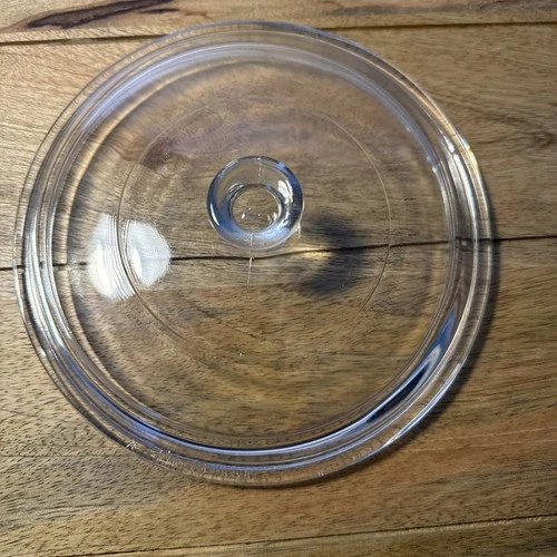 Vintage PYREX P 83 C   Clear Glass Replacement Lid Only